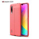 Litchi Texture TPU Shockproof Case for Xiaomi Mi CC9(Red) - 1