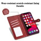For iPhone 11 Pro Max Retro Solid Color Leather Buckle Mobile Phone Protection Leather Case with Photo Frame & Card Slot & Wallet & Bracket Function (Red) - 5