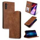 Retro Skin Feel Business Magnetic Horizontal Flip Leather Case for Galaxy Note 10(Brown) - 1