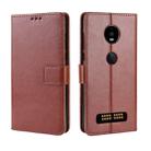 Retro Crazy Horse Texture Horizontal Flip Leather Case for Motorola Moto Z4/Z4 Play, with Holder & Card Slots & Photo Frame(Brown) - 1