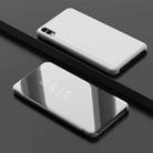 Electroplating Mirror Horizontal Flip PU Leather Case with Holder for Xiaomi Redmi 7A(Silver) - 1