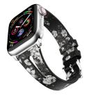 Water Drop-shaped Leather Wrist Strap Watch Band for Apple Watch Series 4 & 3 & 2 & 1 42mm(Black&Gray) - 1
