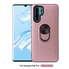 360 Rotary Multifunctional Stent PC+TPU Case for Huawei P30 Pro , with Magnetic Invisible Holder(Rose Gold) - 1