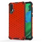 Shockproof Honeycomb PC + TPU Case for Huawei Nova 5 / Nova 5 Pro(Red) - 1