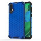 Shockproof Honeycomb PC + TPU Case for Huawei Nova 5 / Nova 5 Pro(Blue) - 1