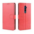 Retro Crazy Horse Texture Horizontal Flip Leather Case for OPPO Reno 10x Zoom / Reno 5G   , with Holder & Card Slots & Photo Frame(Red) - 1