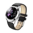 KW10 1.04 inch TFT Color Screen Smart Watch IP68 Waterproof,Leather Watchband,Support Call Reminder /Heart Rate Monitoring/Sedentary reminder/Sleep Monitoring/Predict Menstrual Cycle Intelligently(Black) - 1
