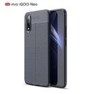 Litchi Texture TPU Shockproof Case for VIVO iQOO Neo(Navy Blue) - 1