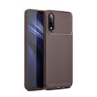 Carbon Fiber Texture Shockproof TPU Case for VIVO iQOO Neo(Brown) - 1