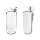 K39 Wireless Bluetooth Headset CSR DSP chip In-Ear Vibrating Alert Wear Clip Hands Free Earphone (White) - 1