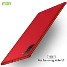 MOFI Frosted PC Ultra-thin Hard Case for Galaxy Note10(Red) - 1