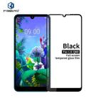 PINWUYO 9H 2.5D Full Screen Tempered Glass Film for LG K50 / Q60(Black) - 1