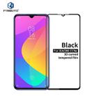 PINWUYO 9H 3D Curved Tempered Glass Film  for Xiaomi Mi CC9e / A3(Black) - 1