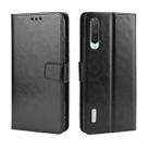 Retro Crazy Horse Texture Horizontal Flip Leather Case for Xiaomi CC9e /A3  , with Holder & Card Slots & Photo Frame(Black) - 1