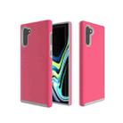 Anti-slip Armor Texture TPU + PC Case for Galaxy Note10(Rose red) - 1