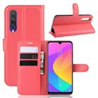 Litchi Texture Horizontal Flip Leather Case for Xiaomi MI CC9e / MI A3, with Wallet & Holder & Card Slots(red) - 1