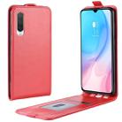 Crazy Horse Vertical Flip Leather Protective Case for Xiaomi MI CC9(red) - 1