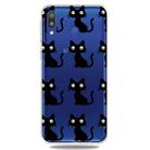 Fashion Soft TPU Case 3D Cartoon Transparent Soft Silicone Cover Phone Cases For Galaxy A40(Black Cat) - 1