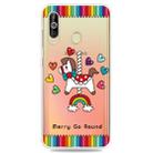Fashion Soft TPU Case 3D Cartoon Transparent Soft Silicone Cover Phone Cases For Galaxy A60(Merry-go-round) - 1