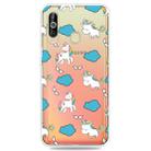 Fashion Soft TPU Case 3D Cartoon Transparent Soft Silicone Cover Phone Cases For Galaxy A60(Cloud Horse) - 1