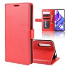 R64 Texture Single Fold Horizontal Flip Leather Case for Honor 9X / Honor 9X Pro, with Holder & Card Slots & Wallet(red) - 1