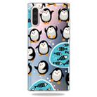 Fashion Soft TPU Case 3D Cartoon Transparent Soft Silicone Cover Phone Cases For Galaxy Note10(Penguin) - 1