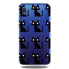 Fashion Soft TPU Case 3D Cartoon Transparent Soft Silicone Cover Phone Cases For Galaxy A10(Black Cat) - 1