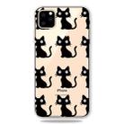 For iPhone 11 Pro Max Fashion Soft TPU Case 3D Cartoon Transparent Soft Silicone Cover Phone Cases (Black Cat) - 1