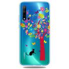 Fashion Soft TPU Case 3D Cartoon Transparent Soft Silicone Cover Phone Cases For Huawei Nova5i / P20 Lite 2019(Colour Tree) - 1