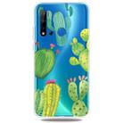 Fashion Soft TPU Case 3D Cartoon Transparent Soft Silicone Cover Phone Cases For Huawei Nova5i / P20 Lite 2019(Cactus) - 1