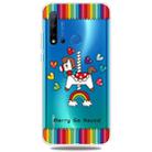 Fashion Soft TPU Case 3D Cartoon Transparent Soft Silicone Cover Phone Cases For Huawei Nova5i / P20 Lite 2019(Merry-go-round) - 1