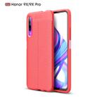 Litchi Texture TPU Shockproof Case for Huawei Honor 9X / 9X Pro(Red) - 1