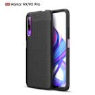 Litchi Texture TPU Shockproof Case for Huawei Honor 9X / 9X Pro(Black) - 1