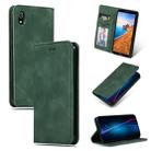 Retro Skin Feel Business Magnetic Horizontal Flip Leather Case for Xiaomi Redmi 7A(Army Green) - 1