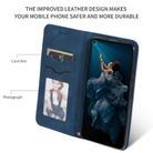 Retro Skin Feel Business Magnetic Horizontal Flip Leather Case for Huawei Honor 20(Navy Blue) - 3