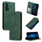 Retro Skin Feel Business Magnetic Horizontal Flip Leather Case for Huawei Honor 20 Pro(Army Green) - 1