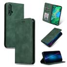 Retro Skin Feel Business Magnetic Horizontal Flip Leather Case for Huawei Nova 5 / Nova 5 Pro(Army Green) - 1