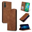 Retro Skin Feel Business Magnetic Horizontal Flip Leather Case for Huawei Nova 5 / Nova 5 Pro(Brown) - 1