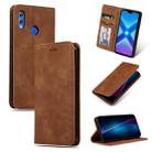 Retro Skin Feel Business Magnetic Horizontal Flip Leather Case for Huawei Honor 8X(Brown) - 1