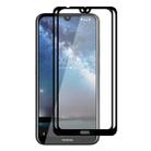 2 PCS ENKAY Hat-prince Full Glue 0.26mm 9H 2.5D Tempered Glass Full Coverage Film for Nokia 2.2 - 1