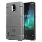 Full Coverage Shockproof TPU Case for Nokia 3.1C(Grey) - 1