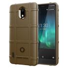 Full Coverage Shockproof TPU Case for Nokia 3.1C(Brown) - 1