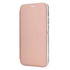 For iPhone 11 Pro Max Solid Color Plain PU + TPU Mirror Leather Case (Rose gold) - 1
