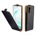 Business Style Vertical Flip TPU Leather Case  with Card Slot For Samsung Galaxy Note10(black) - 1
