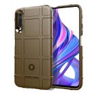 Full Coverage Shockproof TPU Case for Huawei Honor 9X(Brown) - 1