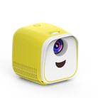 L1 Children Projector Mini LED Portable Home Speaker Projector, EU Plug(Yellow) - 1