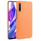 Shockproof Crocodile Texture PC + PU Case For Huawei Honor 9X / 9X Pro(Orange) - 1