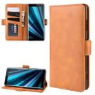 Wallet Stand Leather Cell Phone Case for Sony Xperia XZ3，with Wallet & Holder & Card Slots(Yellow) - 1