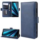 Wallet Stand Leather Cell Phone Case for Sony Xperia XZ3，with Wallet & Holder & Card Slots(Dark Blue) - 1