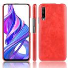 Shockproof Litchi Texture PC + PU Case For Huawei Honor 9X/9X Pro(Red) - 1